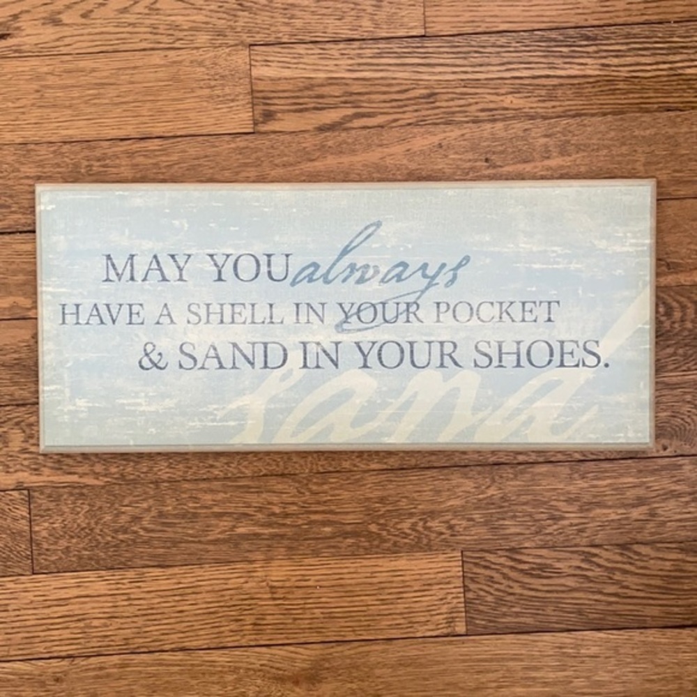 Coastal Beach Home Sign